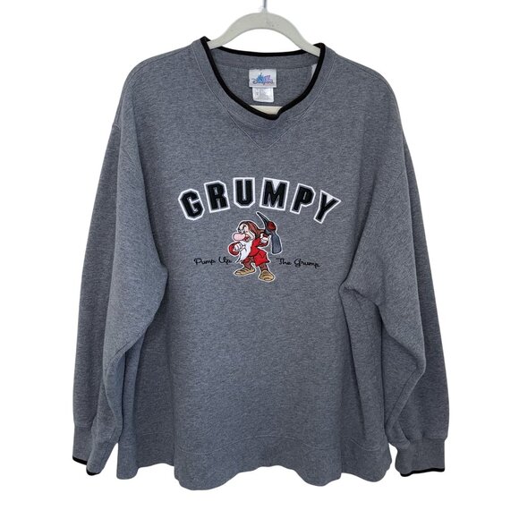 Disneyland Resort Grey "Pump Up The Grump" Grumpy Sweatshirt, XL - Picture 1 of 8